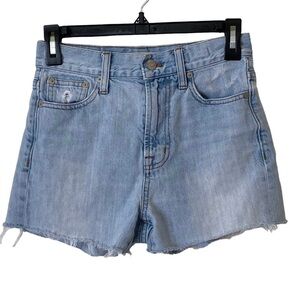Madewell The Perfect Summer Jean Distressed Shorts, Size 24